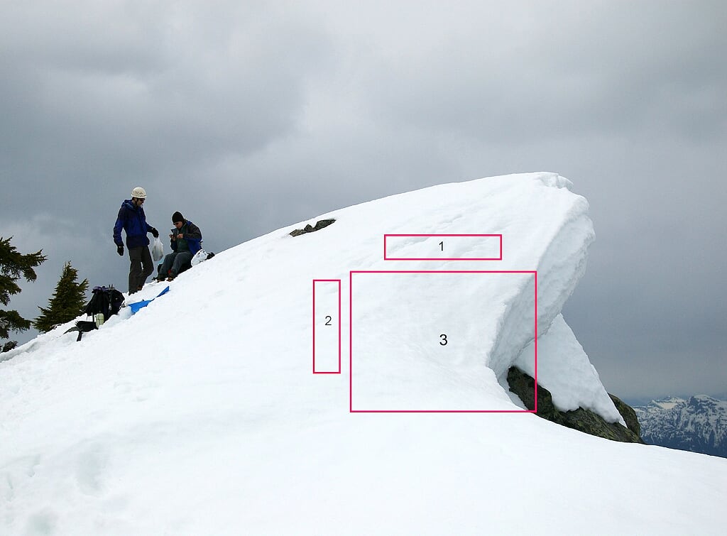 Snow cornice