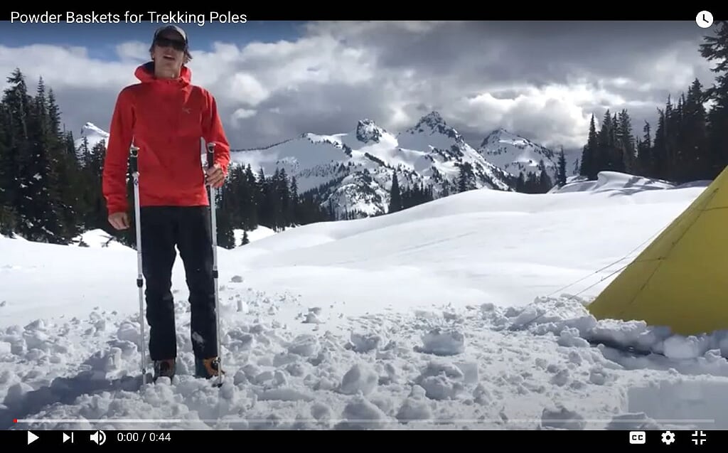 Snow baskets for trekking poles