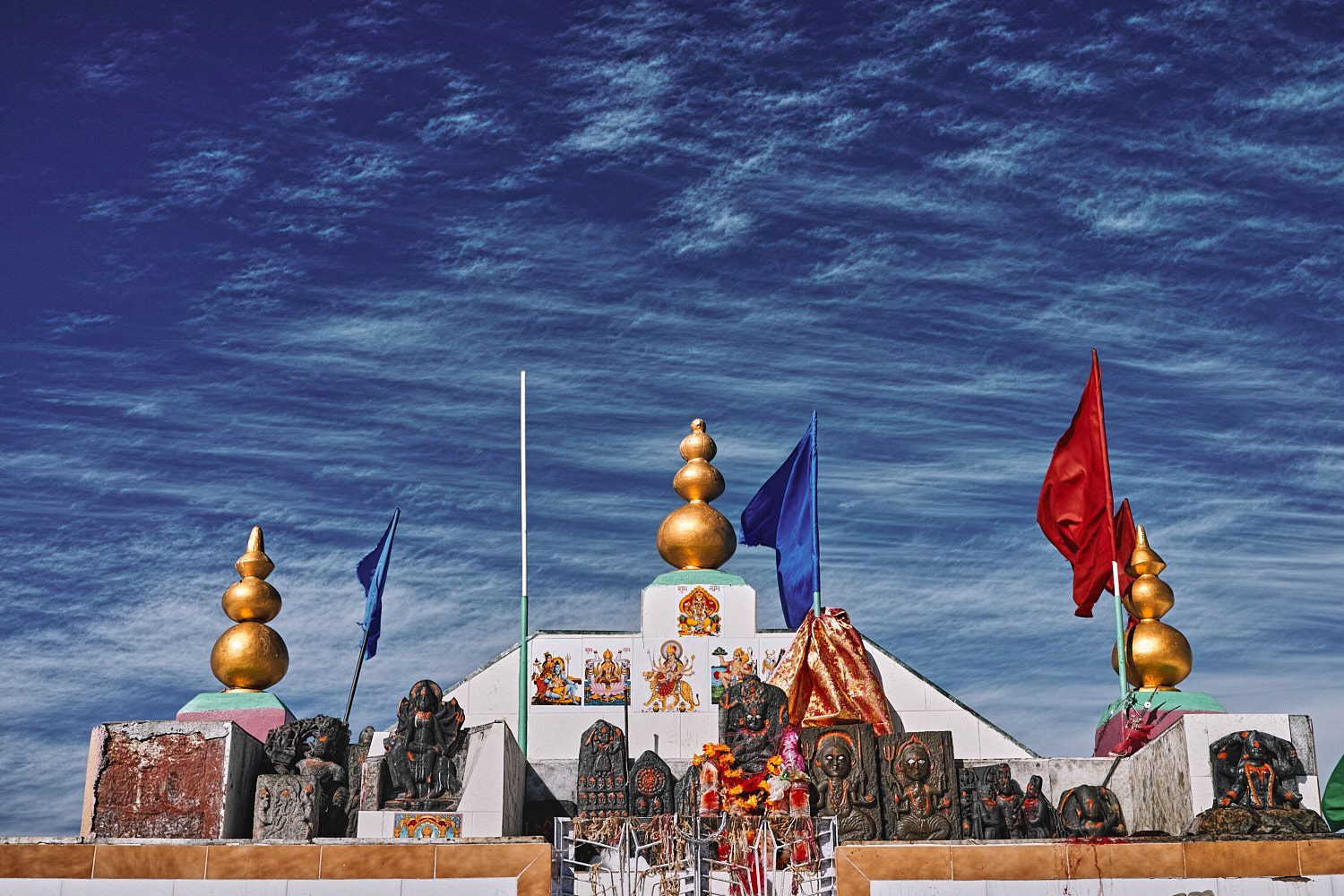 Shikari Mata temple at a height of 3342 metres