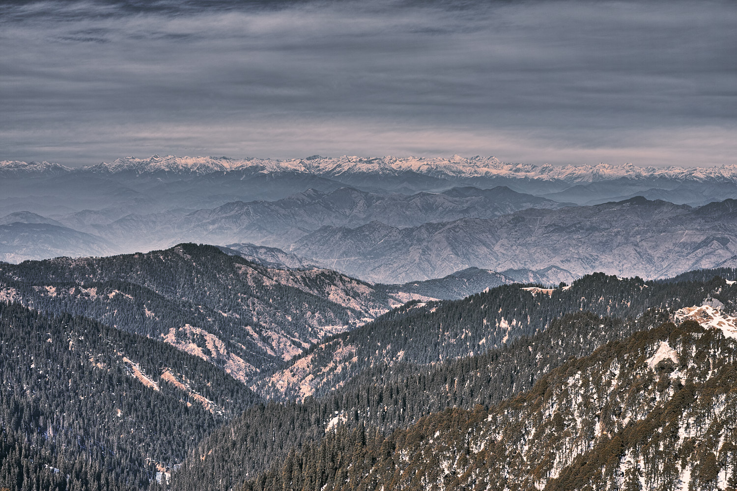 Bad weather at Shikari Devi temple