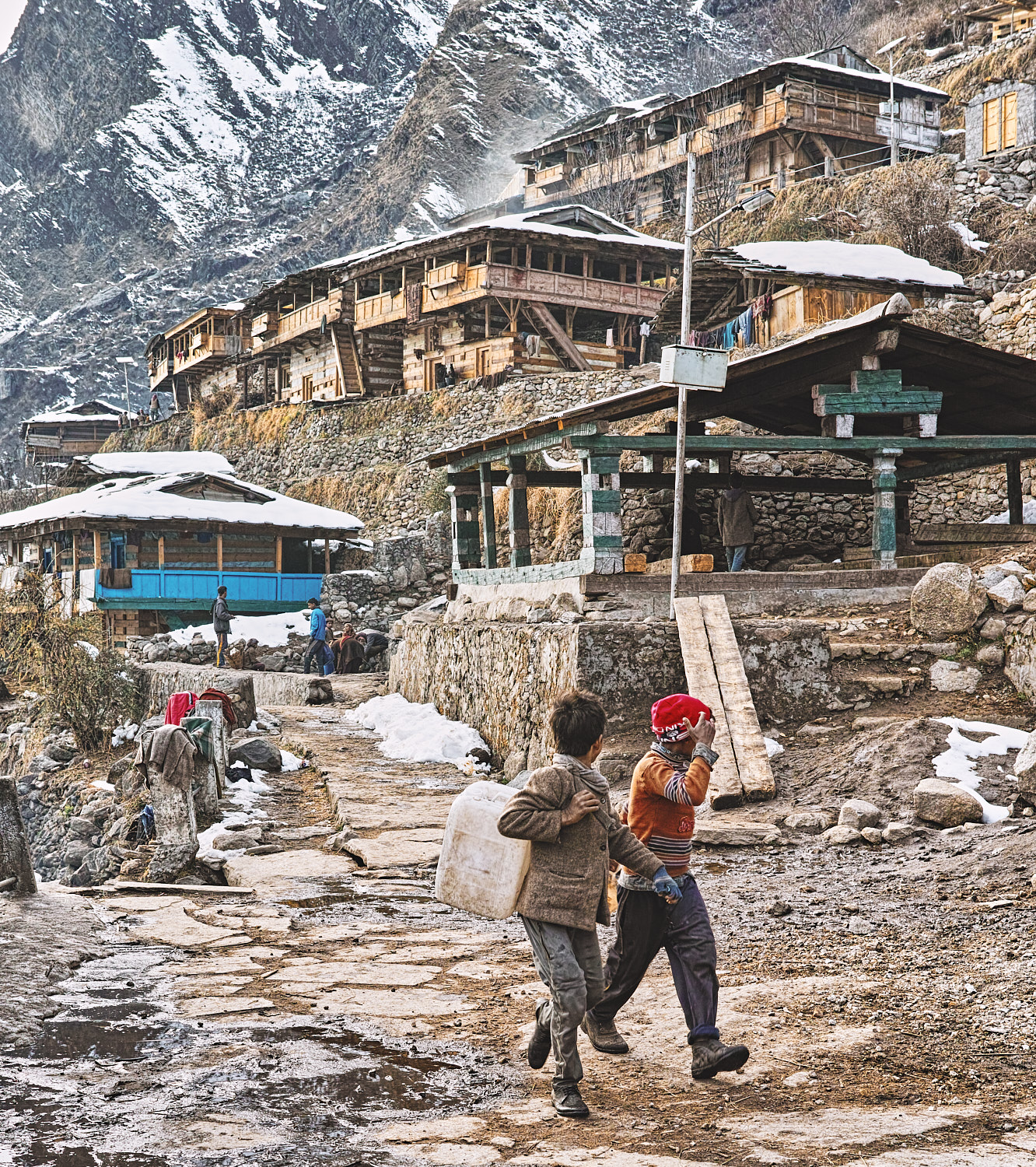 Osla village on Har Ki Dun trek trail