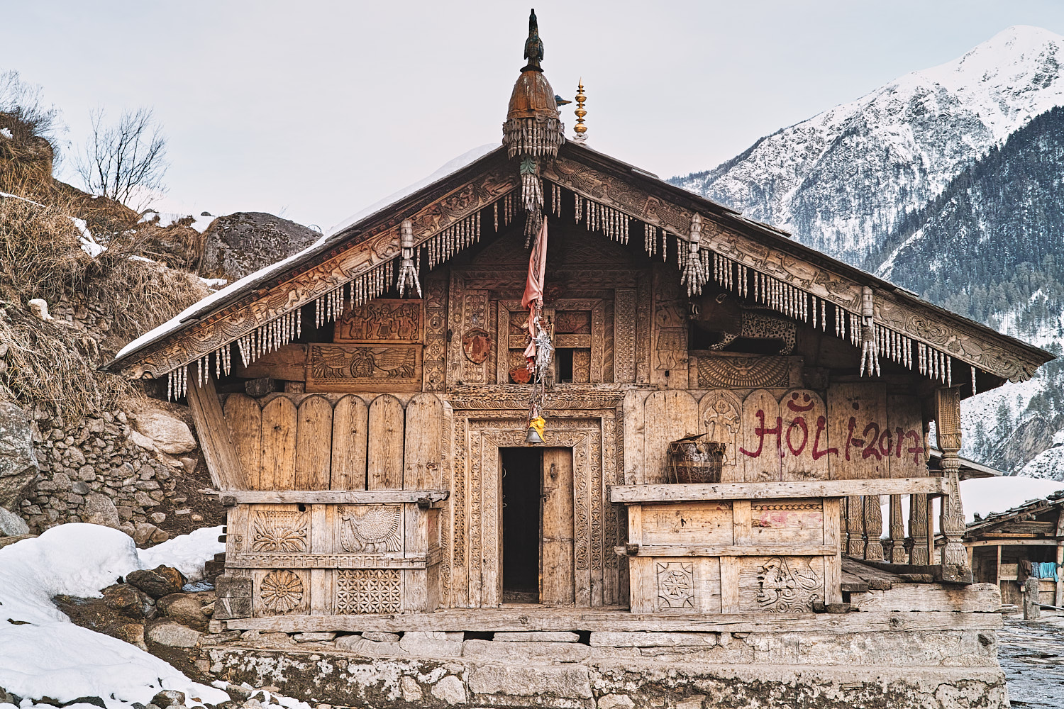 Someshwar Devta temple at Osla Village on Har Ki Dun trail